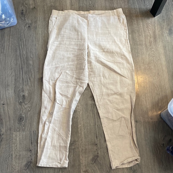 J Jill 100% Linen Pants